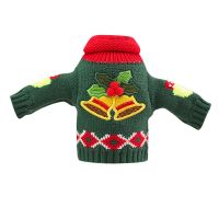 Christmas Wine Bottle Cover, Reusable Wine Bottle Clothes Sweater for Holiday Party Xmas Home Decoration