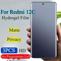 Redmi12C Anti-Peeping Matte Screen Protector For Redmi 12C Privacy Hydrogel Film Redmi12C Soft HD Full Covera