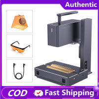 LaserPecker 2 Handheld Laser Engraver Marker Engraving &amp; Cutting Machine Portable With Adjustable Lifting 5W Compress Spot Fast Focus Wireless APP Control Protective Cover Goggle 100X2000Mm Work Area For Carving Metal 304 Stainless Steel Leather Bamboo