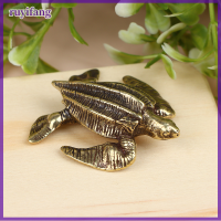 ruyifang Solid brass Sea Turtle Figurine ชาขนาดเล็กสัตว์เลี้ยงงานฝีมือเดสก์ท็อปเครื่องประดับขนาดเล็ก