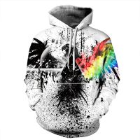 Hoodies For Men 3D Printed Graffiti Sweatshirt Tops Spring Autumn Colorful Casual Pullover Oversized Fashion y2k Mens Clothing