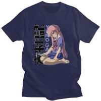 ที่มีคุณภาพดี Yuno Gasai ในชุดนักเรียนเสื้อยืด H Omme ผ้าฝ้าย Tee ญี่ปุ่นมังงะ Mirai นิกกี้ในอนาคตไดอารี่เสื้อยืดแขนสั้นเสื้อยืดเสื้อผ้า