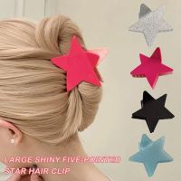 2023 Pentagram Y2k Star Hair Claw Fashion Harajuku Large Shiny Five-Pointed Star Hair Clip Claw Shark Clip Hair Accessories