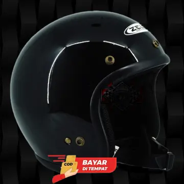 Helm zeus best sale half face retro