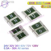 ✆❖ 20pcs One-Time Positive Disconnect SMD Restore Fuse 1206 3216 0.5A 1A 2A 2.5A 3A 4A 5A 6A 7A 8A 10A 12A 15A 20A 30A Fast Acting