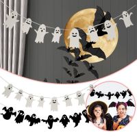 ฮาโลวีน halloween accessories ดีไอวาย แบนเนอร์ผีฮาโลวีน น่ารักน่ารักๆ ที่แขวนแขวน ธงแขวน สร้างสรรค์และสร้างสรรค์ กระดาษสำหรับตกแต่ง ดึงธง บ้านผีบ้าน