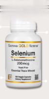 California Gold Nutrition, Selenium, yeast-free, 200 mcg, contains 180 vegetable capsules