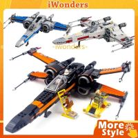 Star Wars Poe Damerons X-Wing Fighter DIY Building Blocks Starfighter Force Awakens ยานอวกาศชุดชุดผู้ใหญ่เด็กของเล่นเด็กของขวัญ