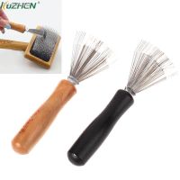 ﹉♝✈ 1PC Wooden/Plastic Comb Cleaner Delicate Cleaning Removable Hair Brush Comb Cleaner Tool Handle Embeded Tool Broken Hair Cleaner