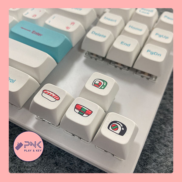 คีย์แคป-ไทย-ซูชิ-ปุ่มกด-keycap-pbt-xda-121-ปุ่ม-สำหรับแมคคานิคอล-คีย์บอร์ด-คัสตอมคีย์บอร์ด-มีภาษาไทย-สวยๆ-เรียบๆ-หรูๆ-ญี่ปุ่น-keycap-sushi-thai