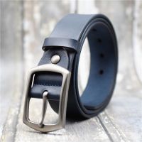 Mens Belts Black/red/green/blue/coffee Genuine Leather Strap Male Pin Buckle Waist Belt for Men Brand Designer Belt for Jeans Belts