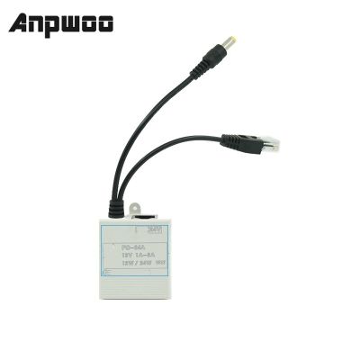 【Worth-Buy】 ANPWOO กล้องวงจรปิด POE Splitter มาตรฐาน48V เปิด12V2A POE แหล่งจ่ายไฟ IEEE802.3AF /At