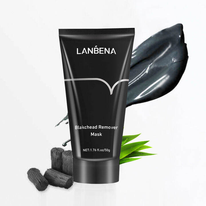 lanbena-ครีมลอกสิวเสี้ยน-สิวหัวดำ-สิวอุดตันจมูก-ไม่ระคายเคืองต่อผิว-blackhead-remover-nose-black-mask-face-care