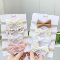 ▫❣☋ 4 Pcs/Set Baby Infant Printed Floral Hair Bows Headband Lace Leopard Hair Accessories for Toddler