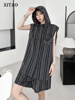 XITAO Sets Striped Casual Personality  Loose Two Piece Set