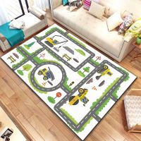 【YF】 Childrens Play Crawl Mat Road Traffic Route Map Traffics Sign Mats Carpet Living Room Sofa Coffee Floor Home Decoration