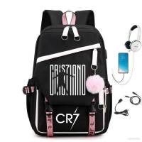 Cristiano Ronaldo Backpack for Women Men Student Large Capacity Waterproof Printing Personality Multipurpose Bags