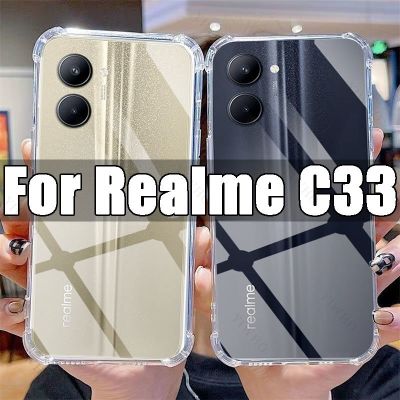 Clear Phone Case for Realme C33 TPU Transparent Case Realme C 33 6.5 RMX3624 Shockproof Anti-scratch Covers