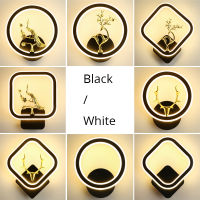 Modern Led Wall Light Round Square Acrylic Wall Fixture For Staircase Bedroom Living DiningRoom Background Corridor Mini Lamp