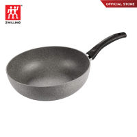 BALLARINI กระทะทรงลึกวอคNon- stick อะลูมิเนี่ยม รุ่น Ferrara  28 ซม. สีเทา N75002126