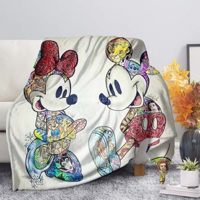 New 3D Cute Disney Marie Cat Mickey Mouse Throw Blanket Summer soft Cartoon Flannel Bedspread Kids