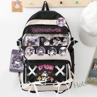 【hot sale】☋ C16 Cinnamon Dog Kuromi Merchandise Backpack Student Schoolbag Melody Cute Backpack Junior High School Large Capacity Men Women