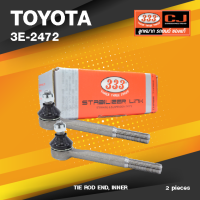 (ประกัน 6 เดือน) ลูกหมากคันชักใน TOYOTA LN40 / LN90 MTX / TIGER 2WD โตโยต้า ไทเกอร์ ไมตี้เอ็ก / 3E-2472 / ยี่ห้อ 333 (1คู่ 2 ตัว) TIE ROD END, INNER (ซ้าย / ขวา)