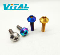 Vitaltitanium Titanium Nuts M14x1.5หน้าแปลน Hex Nut Titanium Alloy Nut สำหรับจักรยานรถจักรยานยนต์รถ Titanium หน้าแปลน Nut Ti Nut 1ชิ้นราคา