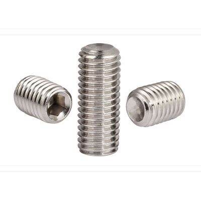 {Haotao Hardware} M8 M10 304สแตนเลสสกรู/DIN916 Hexagon ซ็อกเก็ตเครื่อง/ลวด/Headless สกรู20Pcs