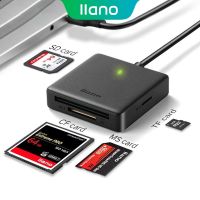 Llano เครื่องอ่านการ์ด Sd / Tf / Ms / Cf Usb 3.0 พร้อมตัวแปลง Type - C แบบ 4 In 1 สําหรับโทรศัพท์มือถือ แล็ปท็อป