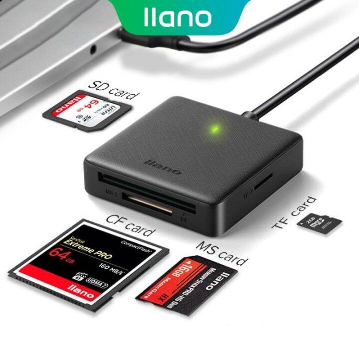 llano-เครื่องอ่านการ์ด-sd-tf-ms-cf-usb-3-0-พร้อมตัวแปลง-type-c-แบบ-4-in-1-สําหรับโทรศัพท์มือถือ-แล็ปท็อป