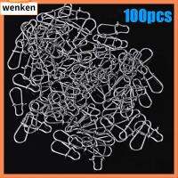 WENKEN 100PCS แบบพกพา 12mm-33.5mm ไลน์แทคเกิ้ล ทนทาน Snap แขวนตกปลา ตัวเชื่อมต่อ ล็อคด่วน บาร์เรลหมุน