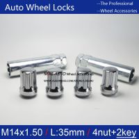 【YD】 4NUTS 2KEYS M14x1.5 Locks Anti-sheft set security system Wheels / RIMS