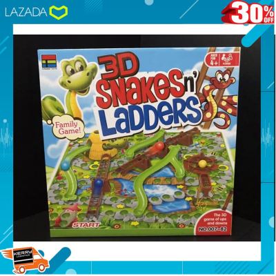 [ ของเล่นเสริมทักษะ Kids Toy ] Board game บอร์ดเกมส์ จีน 3D Snakes n  Ladders บันไดงู 3 มิติ [ ลดเฉพาะวันนี้.บริการเก็บเงินปลายทาง ].