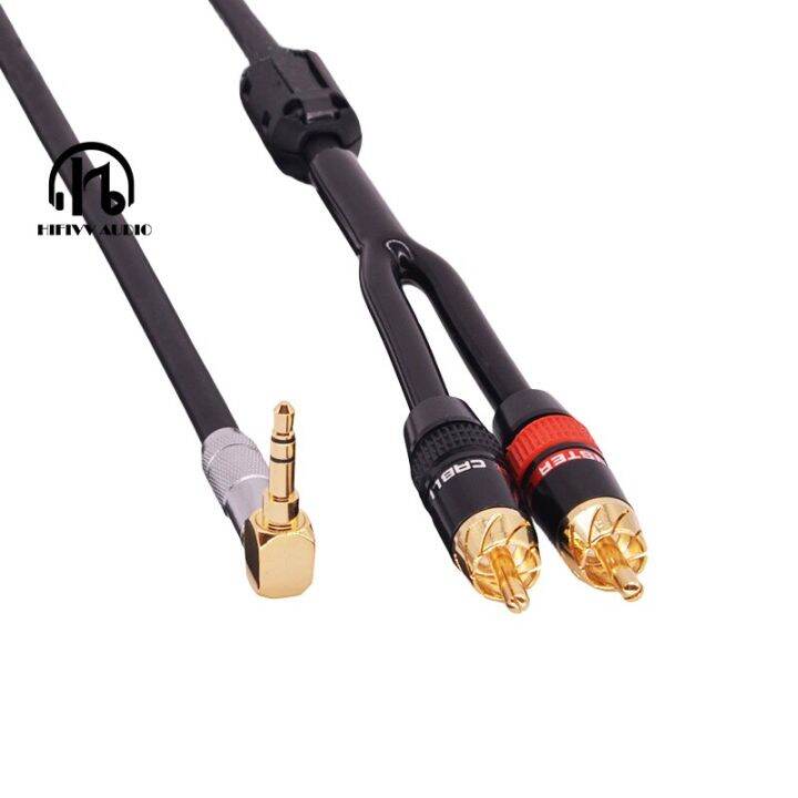 Hifi Cable Audio RCA Cable Audio Signal Wire Plug 3.5Mm Aux Plug
