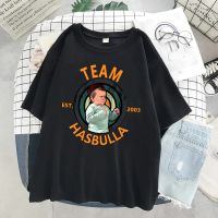 Fighting Team Hasbulla T Shirt Men Funny Grunge Tshirt Cartoon Graphic Tees Tshirt Male Gildan
