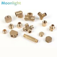 卍₪ Pneumatic Plumbing Brass Pipe Fitting Male/Female Thread 1/8 1/4 3/8 1/2 3/4 1 BSP Copper Fittings Water Oil Gas Adapter