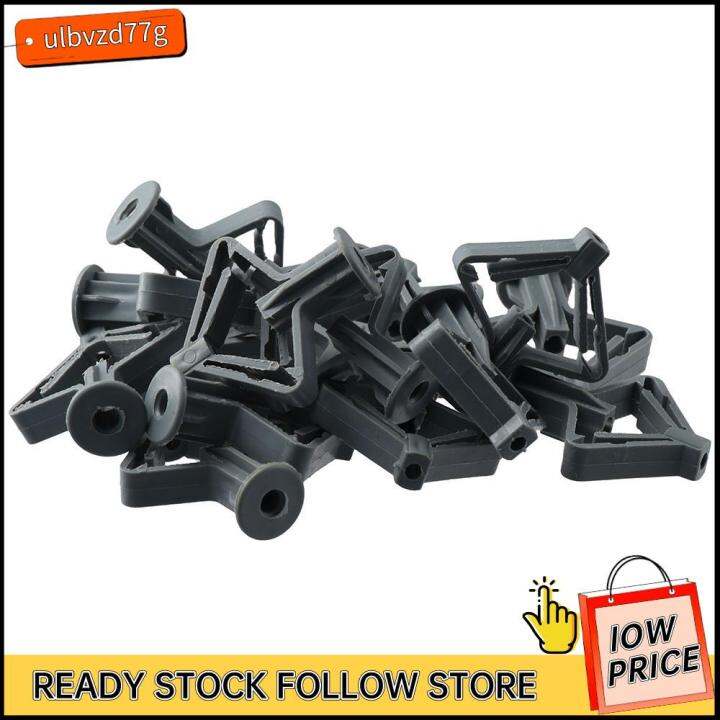 ULBVZD77G 100 PCS Grey Drywall Anchor Kit Nylon Plugs Screws Butterfly