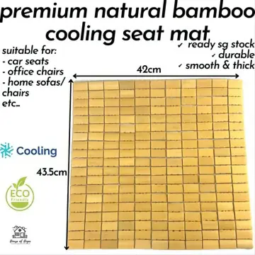 Car Bamboo Seat Cushion Bamboo Bath Mat Summer Bamboo - Temu United Arab  Emirates