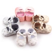 Baby PU Leather Baby Boy Girl Baby Moccasins Moccs Shoes Bow Fringe Soft Soled Non-slip Footwear Crib Shoes