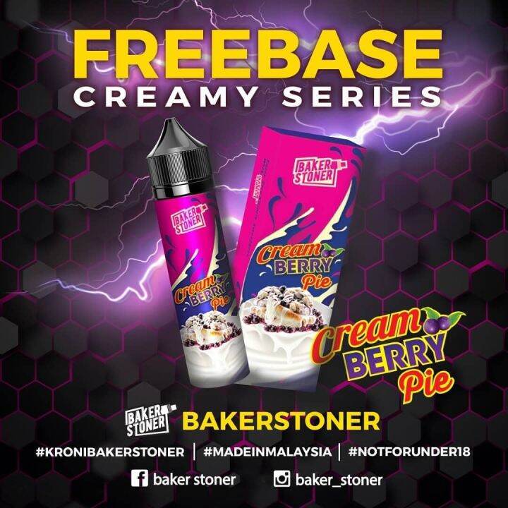 Baker Stoner Freebase 60ml Creamy Keladi Cheese Milk Mango Cheese