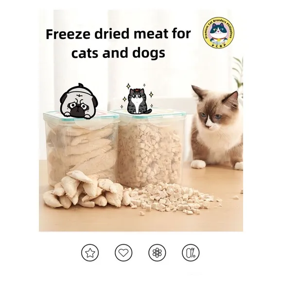 FREEZE DRIED MEAT Dogs Dats food Snacks Treats pure chicken Family