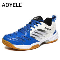 AOYELL รองเท้าแบดมินตันผู้ชาย2021ใหม่ Sepatu รองเท้าแบดมินตันผู้หญิงระบายอากาศและป้องกันการลื่น Professional รองเท้าผ้าใบออกกำลังกายแบดมินตันรองเท้ากันน้ำ