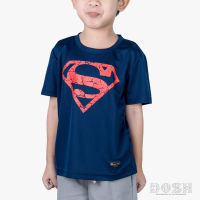 DOSH BOYS T-SHIRTS SUPERMAN เสื้อยืดคอกลม แขนสั้น  ผ้าโพลีเอสเตอร์ เด็กชาย FSBT5048-NV