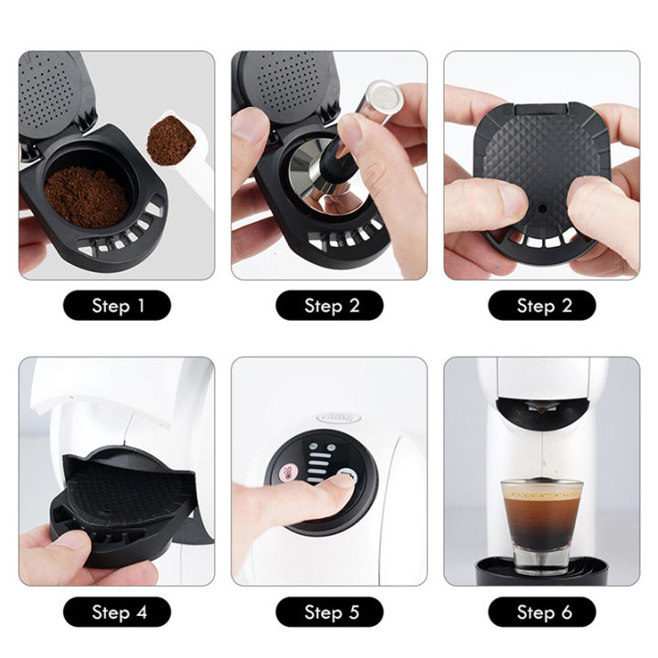 fuchun-อะแดปเตอร์แคปซูลที่ใช้ซ้ำได้สำหรับดอลซ์กัสโตแคปซูลกาแฟแปลงที่เข้ากันได้