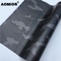 Black Elite Camo Vinyl Film Car Vinyl Wrap Film Roll Foil Sticker Sheet Bubble Free Bike Console Computer Phone Bumper Stickers Decals Magnets