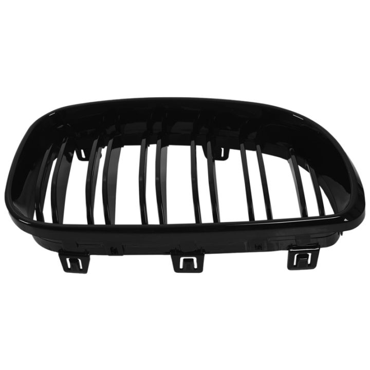 glossy-black-dual-slats-front-kidney-grille-grill-replacement-for-bmw-e81-e87-e82-e88-120i-128i-130i-135i-selected-2007-2011