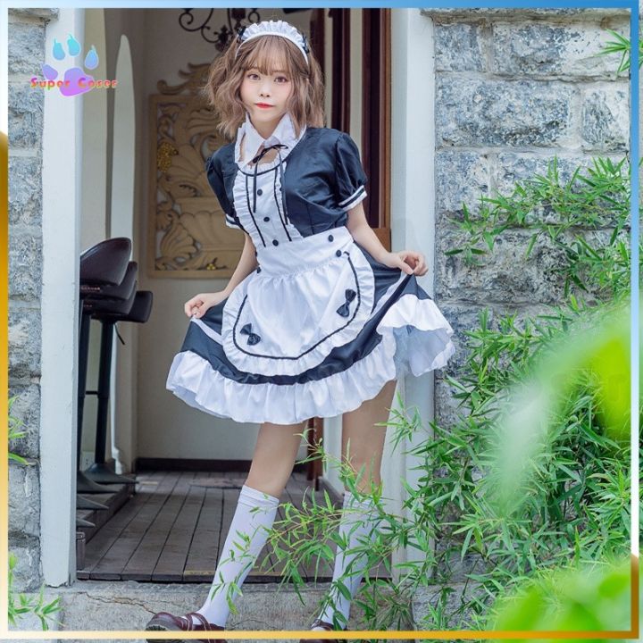 Japanese Maid Outfit Men Women Wear Cosplay Anime Maid Cosplay Cosplay