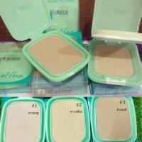 Celina UV Block SPF15 Powder Foundation แป้งพริ้ตตี้ เซลีน่า (รีฟิล) No.1 สำหรับผิวขาว *ส่งฟรี*