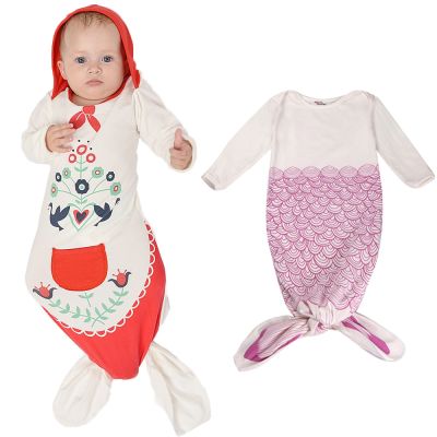 Mermaid Baby Sleeping Bag Spring-Summer Bebe Boy Girl Pajamas Sleep Sacks Infant Newborn Stroller Bed Swaddle Blanket Wrap